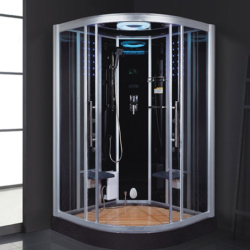ANDI AD-1904 Modern Design Glass Sauna Bath Shower Room with Whirlpool Tub Steam or Sauna Room image38