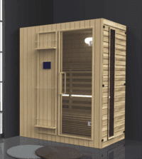 China manufacturer wholesale high quality wooden far infrared sauna dome AD-960