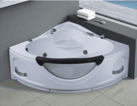 Hot tub jets set Double armrest bathtub corner whirlpool bathtub small bathtub AD-611