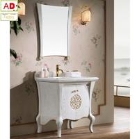AD-8109 High Quality American Ash Wood Bathroom Cabinet with Mirror