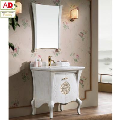 AD-8109 High Quality American Ash Wood Bathroom Cabinet with Mirror
