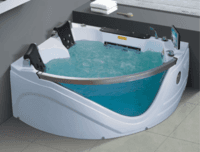 AD-610 triangle hot tub spa New Design Safety and durable whirlpool massage bathtub