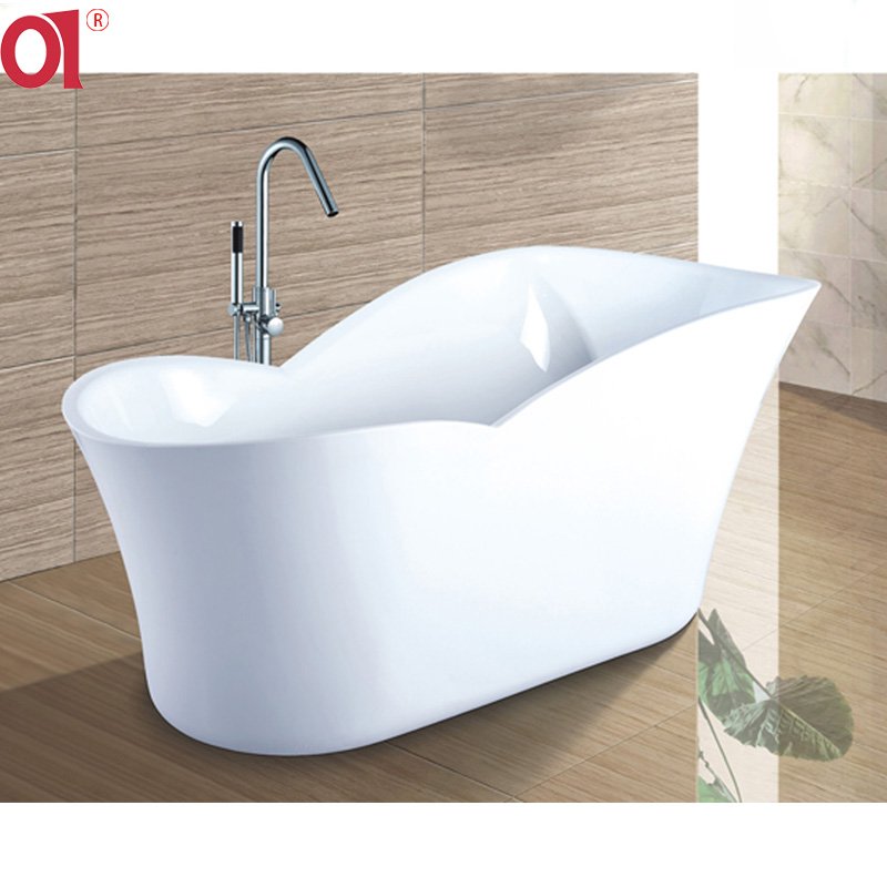 Charming Acrylic Free Standing Oval Bathtub Soaking Tub AD-6022