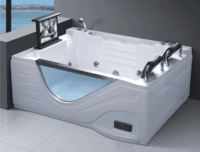 Wholesale Luxury Acrylic Spa Massage Bathing Pool 2 Person Whirlpool Bathtub with TV AD-614