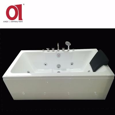 Acrylic American Style Massage Integral Bathtub with Apron AD-C12