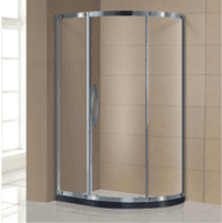Made in china easy clean one sliding 6mm bathroom glass portable shower room AD-317