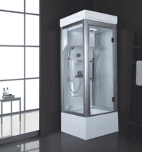 Small size 820x820mm square acrylic personal mini steam room with shower AD-924