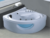 2018 special design massage whirlpool acrylic fiberglass bathtub with seat AD-633