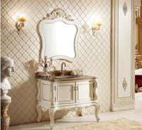 European cabinet Antique Design Bathroom Vanity Classic Hotel Bathroom Furniture