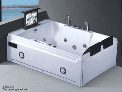 Massage Bathtub with Corner Drain AD-661
