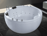 2 person round acrylic massage bathtub AD-638