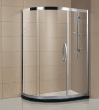 Luxury bathroom design stainless steel frame shower enclosure cubicle with glass layer shelf AD-316