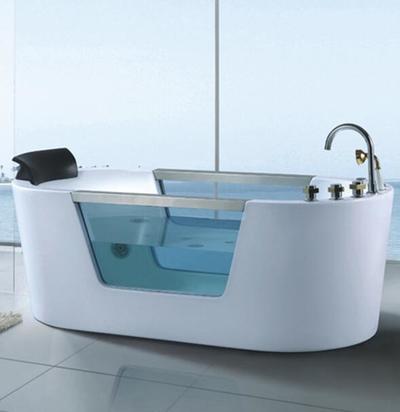 Massage Bathtub with Heater Air Bubble Hydralic Water Jet Nozzle Hot Tub AD-617